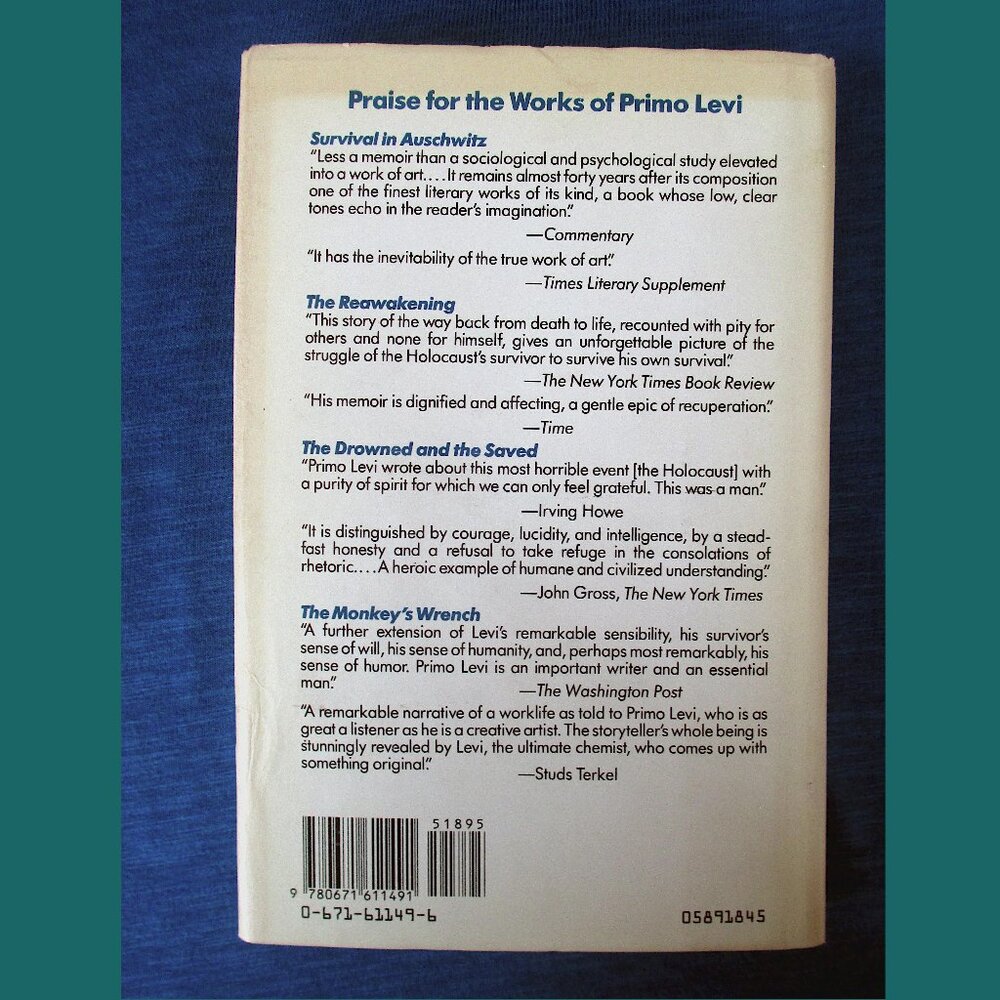 Book: Other People's Trades by Primo Levi, Translated by Raymond Rosenthal - Picture 14 of 14